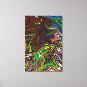 Colorful Painting Abstract Masterpiece Fine Art Canvas Print