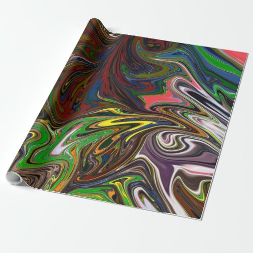 Colorful Painting  Abstract Masterpiece Fine Art Wrapping Paper