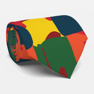 Colorful Painting Abstract Neck Tie