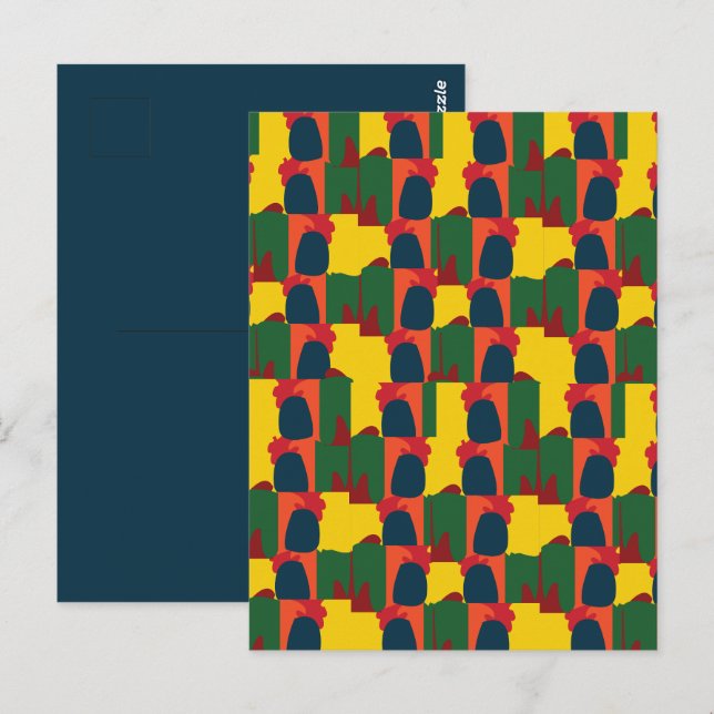 Colorful Painting Abstract Postcard (Front/Back)