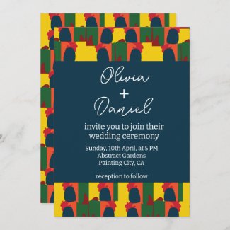 Colorful Painting Abstract Wedding