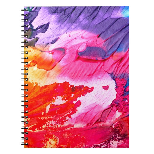 Colorful painting background notebook (Front)