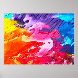 Colorful painting background poster