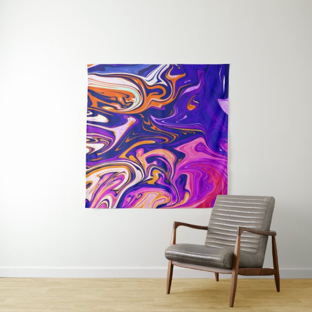 Colorful Painting | Best fine art, modern abstract Tapestry (In Situ)