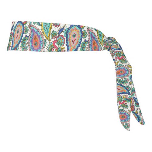 Colorful Paisley Abstract Groovy  Tie Headband