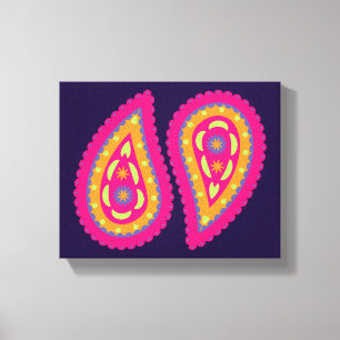 Colorful Paisley Canvas Print