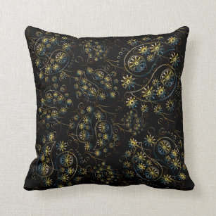 Colorful Paisley Decorative Throw Pillow
