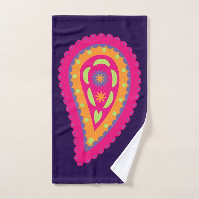 Colorful Paisley Hand Towel (Hand Towel)