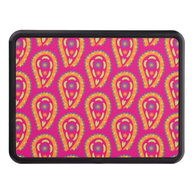 Colorful Paisley Hitch Cover (Front)