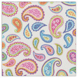 Colorful Paisley Kids Room Decor Fabric