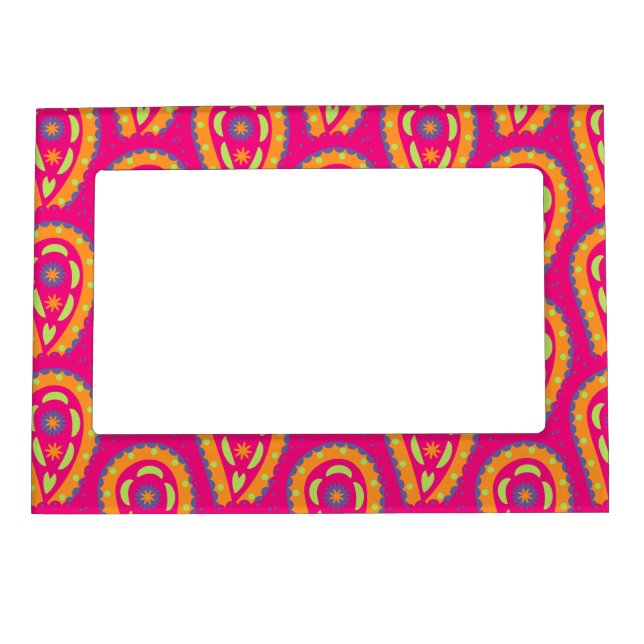 Colorful Paisley Magnetic Frame (Front)