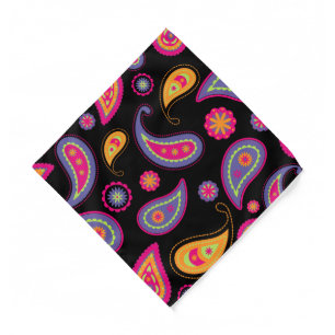Colorful Paisley Pattern Bandana