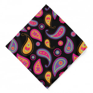 Colorful Paisley Pattern Bandana