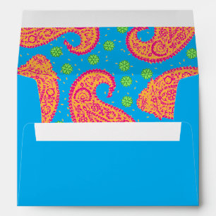 Colorful Paisley Pattern Envelope