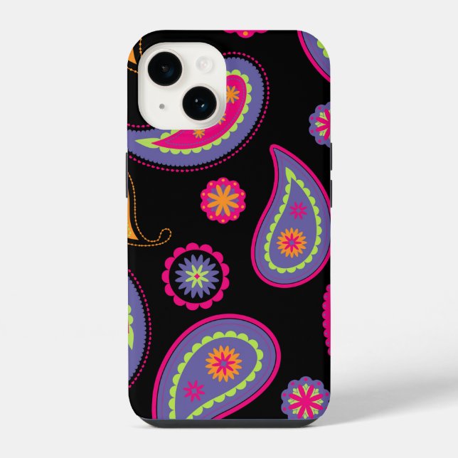 Colorful Paisley Pattern Iphone Case (Back)