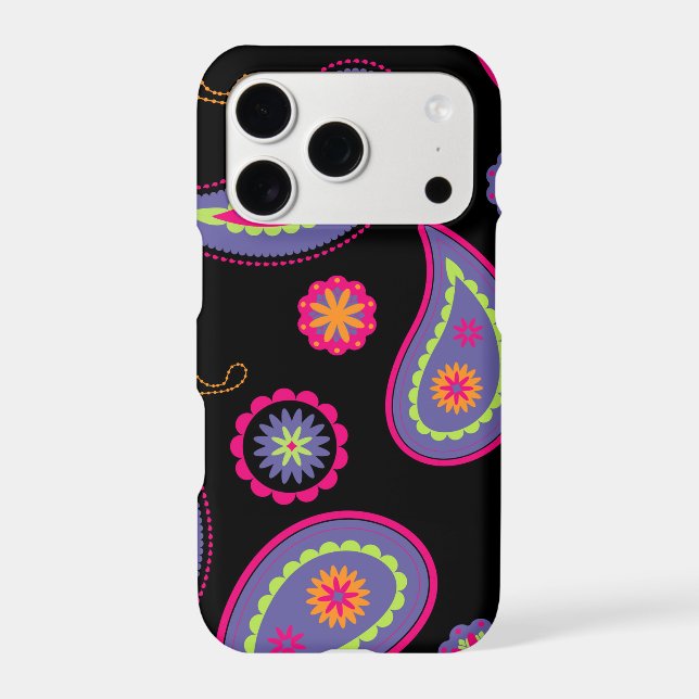 Colorful Paisley Pattern Iphone Case (Back)