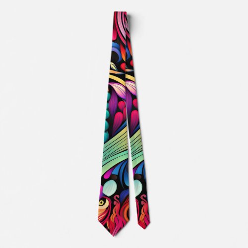 Colorful Paisley Pattern Neck Tie