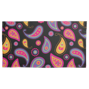 Colorful Paisley Pattern Pillow Case