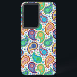 Colorful Paisley Pattern Samsung Galaxy S21 Ultra Case<br><div class="desc">Colorful retro paisley seamless pattern.</div>
