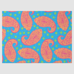 Colorful Paisley Pattern Tissue Paper