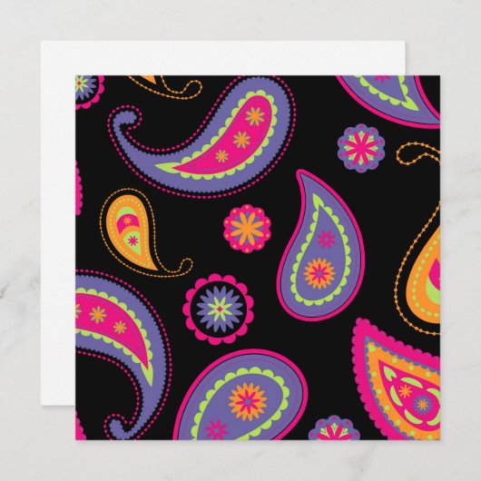 Colorful Paisley seamless Pattern (Front/Back)