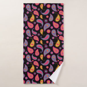 Colorful Paisley seamless Pattern Bath Towel