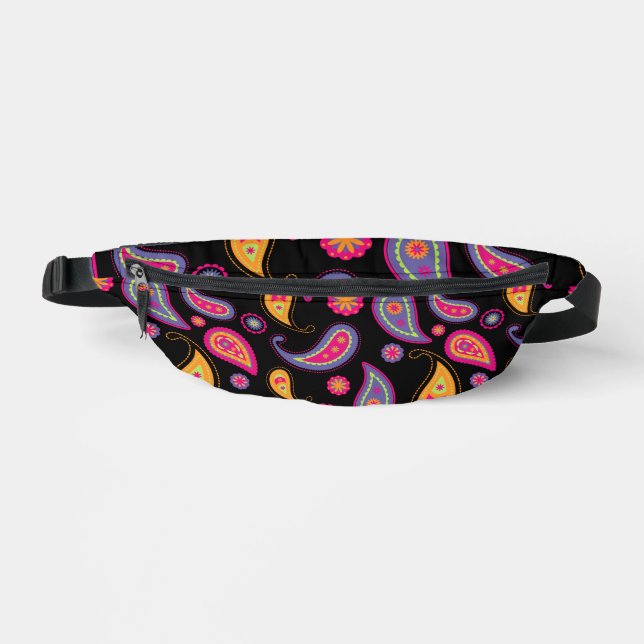 Colorful Paisley seamless Pattern Fanny Pack (Front)