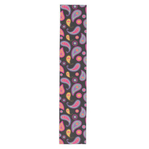 Colorful Paisley seamless Pattern Medium Table Runner