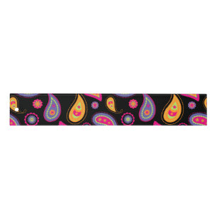 Colorful Paisley seamless Pattern Ruler