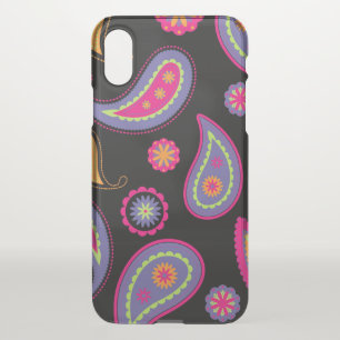Colorful Paisley seamless Pattern iPhone X Case