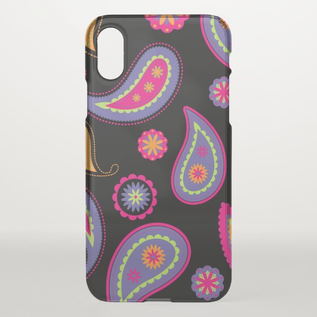 Colorful Paisley seamless Pattern Uncommon iPhone Case (Back)