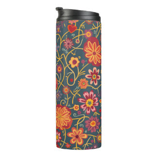 Colorful Paisley Stainless Steel Vacuum Thermal Tumbler