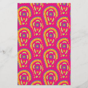 Colorful Paisley Stationery