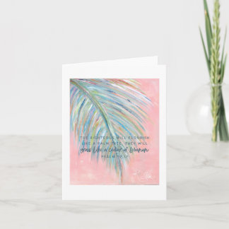 Colorful Palm Branch Card