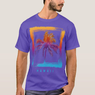 Colorful Palm Hawaii Tropical Vibes Oversized T-Shirt