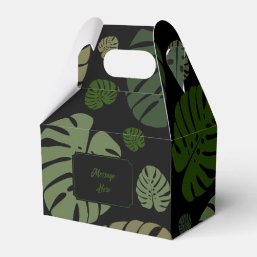 Colorful Palm Leaves Favor Boxes