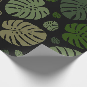 Colorful Palm Leaves Wrapping Paper