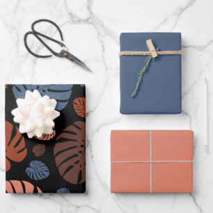 Colorful Palm Leaves Wrapping Paper Sheets