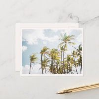 Colorful Palm Trees in Hawaii Blank