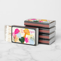 Colorful Palm Trees Matchbox Matchboxes | Zazzle