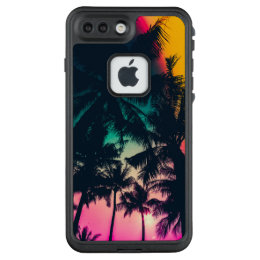 Colorful Palm Trees Silhouette | Phone Case