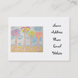 Colorful Palms-business cards