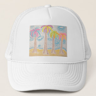 Colorful Palms-hat Trucker Hat