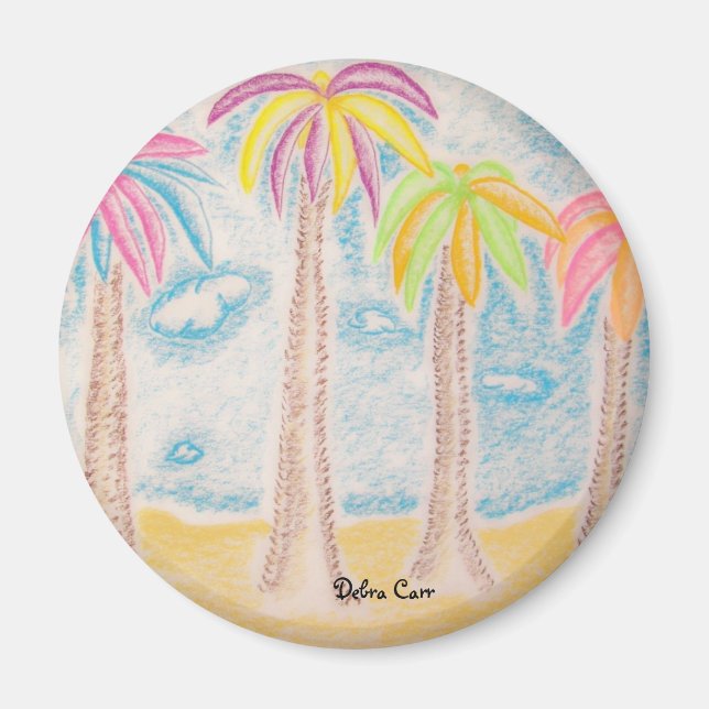 Colorful Palms-magnet Magnet (Front)
