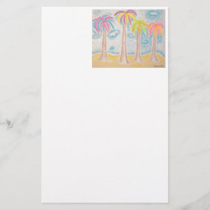 Colorful Palms-stationery Stationery