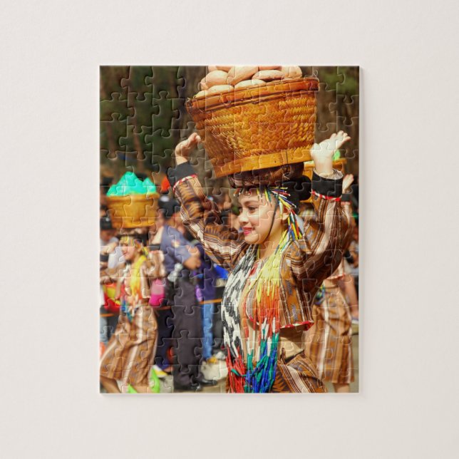 Colorful Panagbenga Festival in Baguio Jigsaw Puzzle (Vertical)