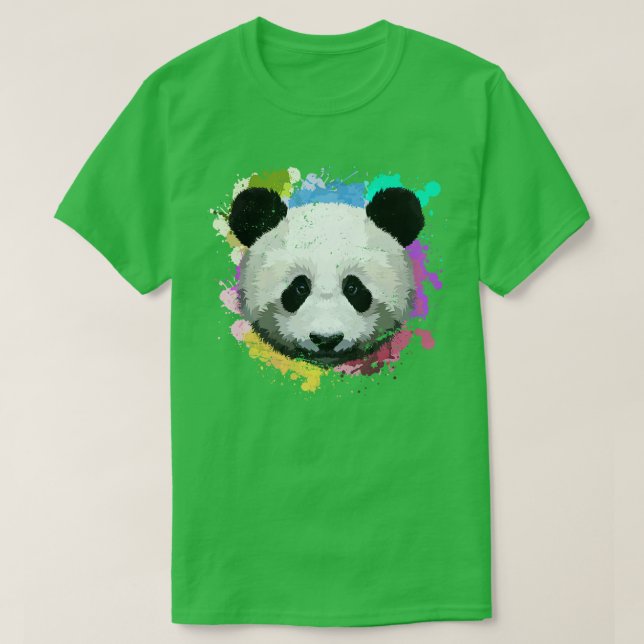 Colorful Panda T-Shirt (Design Front)