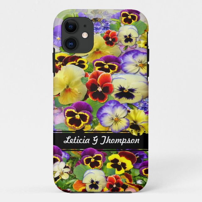 Colorful Pansies  ~  iPhone 5 Barely There Case (Back)