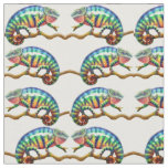 Colorful Panther Chameleon Fabric