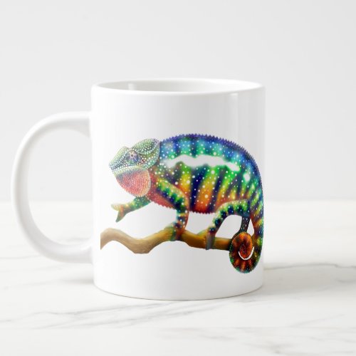 Colorful Panther Chameleon Jumbo Mug